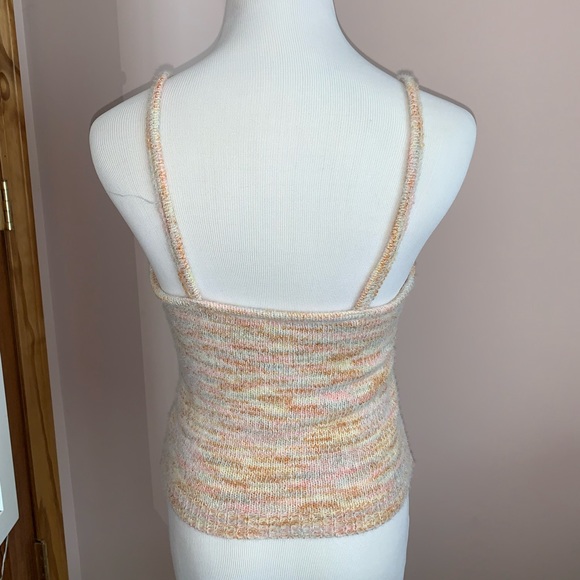 Multi colored sweater cropped tank top - Picture 2 of 2
